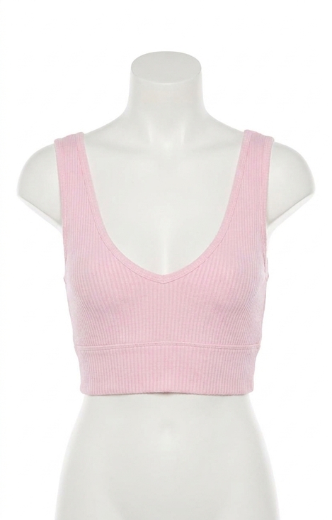 Z SUPPLY Tops - NEW Z SUPPLY v-neck rib tank bra in pink orchid